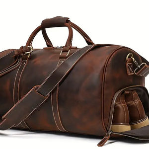 Servicio OEM al por mayor Bolsas de lona de cuero del mejor diseño Bolsas de lona de cuero de alta calidad de color sólido ligero - Product Image 5