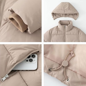 แจ็กเก็ตขนเป็ดสำหรับผู้ชายเสื้อมีฮู้ดสำหรับฤดูหนาวทรงเข้ารูปน้ำหนักเบาดีไซน์แฟชั่นยอดนิยม - Product Image 4