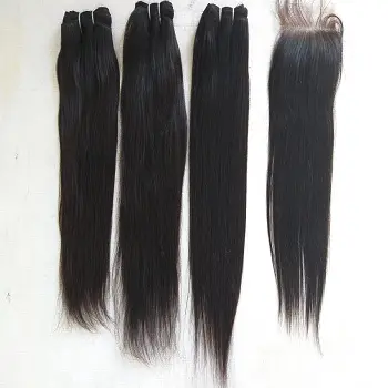 Groothandel Raw Onverwerkte Virgin Tempel Krullend Indian Hair Vendor Unwefted Menselijk Haar