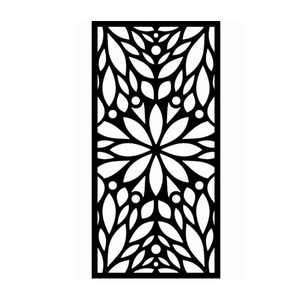 Wall Art Design Black Color Painted <b>Metal</b> Garden <b>Screen</b> Laser Cut Design for Decorative Privacy Use Garden <b>Metal</b> Garden <b>Screen</b> - Product Image 5