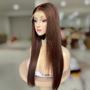 Pelucas hermosas de la más alta calidad, cabello humano Real 100%, cabello humano vietnamita, hueso recto, peluca con cierre de Color personalizado 2025 - Product Image 1