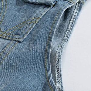 Personnalisé Hommes Jeans Gilet Dernier Style Hommes Jeans Gilet Léger Hommes Jeans Gilet Décontracté - Product Image 5