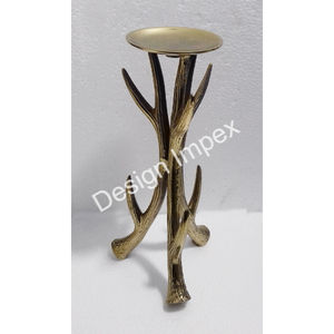 Juego de tres portavelas de piezas personalizadas, diseño de asta, respetuoso con el medio ambiente, fiesta de boda, Navidad, otra mesa, portavelas decorativo - Product Image 2