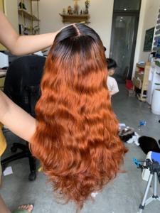 วิกผมหยักสีผสมทำจากผมมนุษย์เวียดนามแท้ราคาขายส่ง - Product Image 2