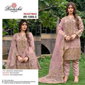 Most Selling Readymade Organza Embroidery Pakistani Suit for Party Festival Special Occasion From Indian Manufacturer - Product Image 4