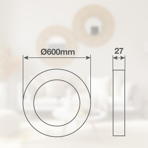 Belair CCT 50W White Round LED <b>Ceiling</b> <b>Light</b> 600x27 (GSC 20360510) - Product Image 5