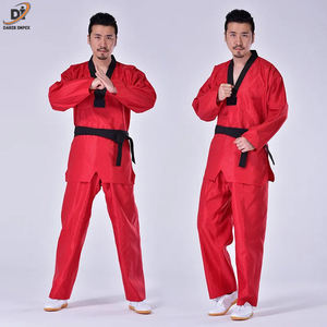 Uniforme de taekwondo hecho en fábrica con logotipo personalizado al por mayor, uniforme de taekwondo de artes marciales de talla grande - Product Image 6