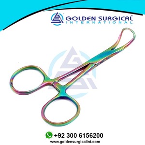 Dental multicolor Arco Iris Backhaus toalla abrazaderas fórceps 3,5 "Multicolor conjunto Dental instrumentos quirúrgicos - Product Image 3