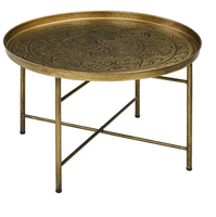 Meilleurs meubles de maison de grande taille Table marocaine Meubles de salon en métal et en bois Table marocaine de qualité supérieure