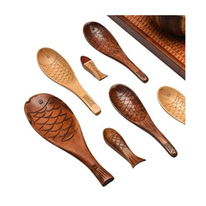 Cuillère de service en bois d'acacia de haute qualité Ensemble d'ustensiles de cuisine en bois du Vietnam Cuillère en bois de qualité pour la cuisine - Product Image 5