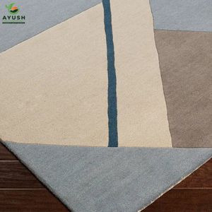 Tapis en laine doux et résistants, tapis en pure laine tuftés à la main pour le salon - Product Image 5