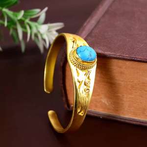 Brazalete de Metal de Moda, Diseño de Escultura Moderna China, Joyería para Niñas y Mujeres, Brazalete Étnico Moderno Hecho a Mano, Venta al Por Mayor - Product Image 3