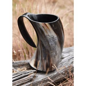 HOLD HORN MUGS INDIA FACTORY PRODUCTOS ARTESANALES Cuerno Taza para beber Nuevo diseño Natural Original Viking Drinking - Product Image 5