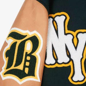 Custom Embroidered Logo Varsity Baseball <b>Jackets</b> For Men Breathable Canvas Varsity <b>Jacket</b> High Street Style Varsity <b>Jacket</b> - Product Image 3