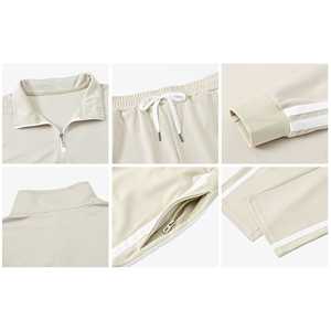 Vente en gros de survêtements de gym 2 pièces personnalisés pour hommes, jogging, survêtement en polyester, ensemble veste et pantalon de haute qualité - Product Image 5