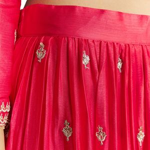 Costume Palazzo Zari rose avec Dupatta vente en gros de vêtements ethniques pour femmes OEM usine de vêtements conception personnalisée fournisseur en vrac ensemble de mode - Product Image 6