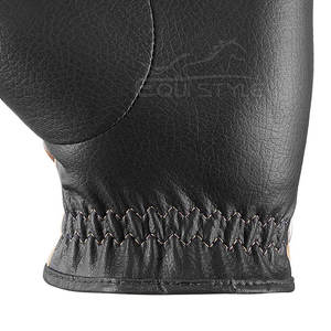 OEM Deportes de invierno Guantes de cuero ecuestres Venta caliente Negro Marrón Empuñaduras de equitación Cantidad a granel para Pakistán - Product Image 5