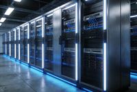 Rak Kabinet Jaringan Teknologi Tinggi Wanwei Zongheng untuk Ruang Pusat Data Modern, Rak Server Berbahan Plat Logam dengan Sistem Pencahayaan LED