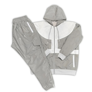 Nouveau élégant hommes chaud coupe-vent veste avec fermeture éclair hiver coupe-vent coupe-vent ensemble en gros nylon - Product Image 1