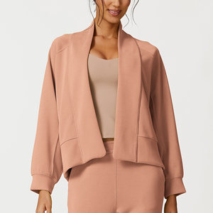 Manteau d'hiver et d'automne pour filles, tissu modal respirant, cardigan oversize à ouverture sur le devant, haut tendance en une seule pièce, doux - Product Image 2