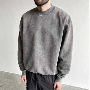 Ropa de calle básica con estampado personalizado OEM, ropa de hombre en blanco, sudaderas con capucha y sudaderas de algodón 100% de gran tamaño Vintage con lavado ácido - Product Image 2