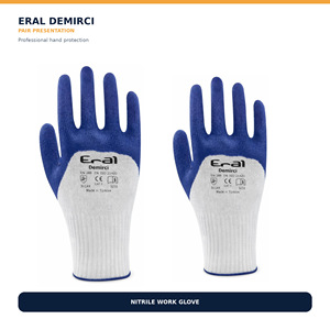 ถุงมือช่างตีเหล็กเคลือบไนไตรล์สีน้ำเงิน - Product Image 2