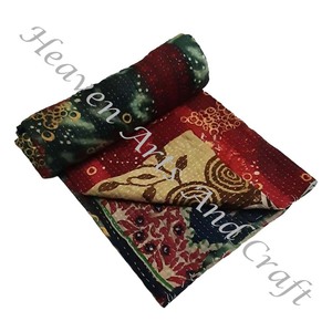 Kantha <b>Quilt</b> Gudari Kantha <b>Quilt</b> Gudari Hot Selling Wholesale Gold Supplier GD1078 Handmade Kantha <b>Quilt</b> Cotton Printed Indian - Product Image 6