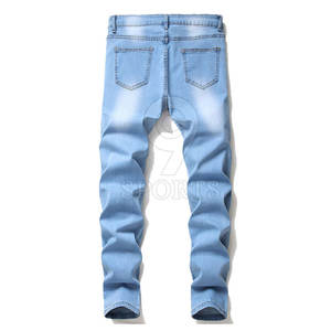 Pantalones vaqueros ajustados para hombre, pantalones vaqueros azules y negros, logotipo personalizado, entrega rápida, MOQ aceptado, pantalones para hombre - Product Image 2
