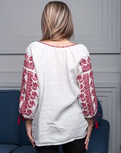 เสื้อแฟชั่นผ้าฝ้ายแขนยาวปักลายดอกไม้สำหรับฤดูใบไม้ร่วงและฤดูหนาว - Product Image 5