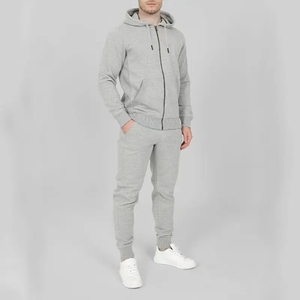 ชุดวอร์มออกกำลังกายแบบมีฮู้ดผ้าฟลีซเนื้อนุ่ม ระบายอากาศได้ดี สีพื้น ผลิตจากผ้าสแปนเด็กซ์/โพลีเอสเตอร์ พร้อมกางเกงวอร์มขาบาน - Product Image 5