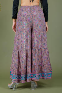 กางเกงผ้าไหม Ibiza สำหรับผู้หญิงกางเกงผ้าไหมส่าหรีสำหรับฤดูร้อน - Product Image 3