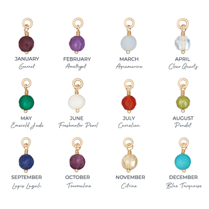 Petite pierre de naissance breloque 3mm pierre ronde à facettes, collier pendentif en pierre précieuse plaqué argent fait main pour la fabrication de bijoux - Product Image 6