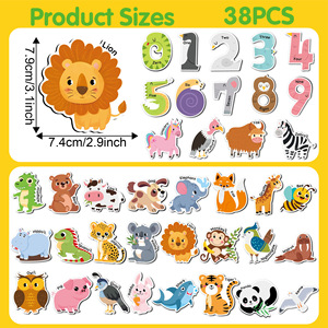 Imanes de Refrigerador Personalizados con Dibujos Animados, Números en Inglés, Animales, para la Educación Temprana de Niños, Venta al por Mayor de Fábrica - Product Image 5