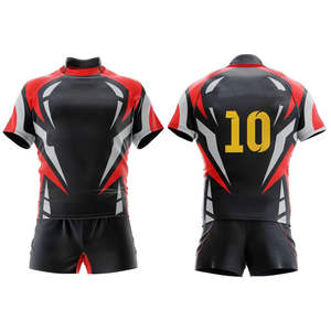 Conçu sur mesure unisexe adulte Rugby ensemble uniforme maillot respirant avec faible quantité minimale de commande OEM couleur personnalisée tenue de Rugby - Product Image 2