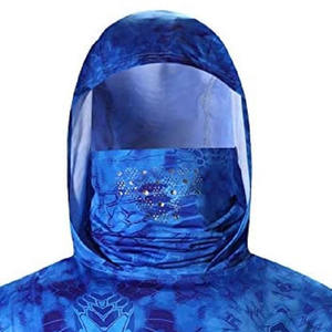 เสื้อฮู้ดแขนยาว UPF UV สำหรับผู้ชาย,เสื้อฮู้ดตกปลาพิมพ์โลโก้แบบกำหนดเองได้หน้ากากคอระบายอากาศสำหรับกิจกรรมกลางแจ้ง - Product Image 3