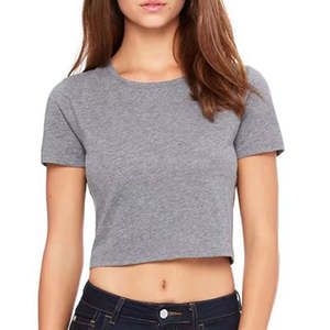 Dernier modèle de t-shirts courts 100% coton pour femmes t-shirts courts de haute qualité pour femmes à vendre - Product Image 5