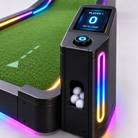 Jeu d'arcade de mini-golf électronique commercial à LED avec notation numérique et éclairage pour la location d'événements, les salons professionnels et l'activation de marque