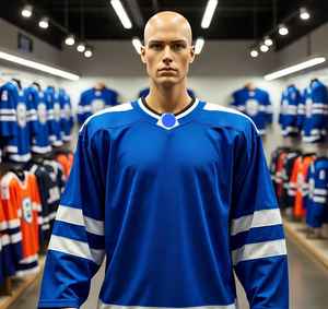 Logo de marque personnalisée OEM/ODM Enterprise, vente en gros d'équipe de sublimation, maillot de hockey sur glace 100% polyester, uniforme de hockey sur glace - Product Image 5