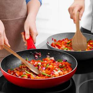 Cucharas de madera de acacia para cocinar: Juego de utensilios de cocina y cocina de 5 piezas-ESPÁTULA de madera, cuchara ranurada y para pasta-esencial - Product Image 4