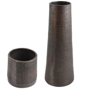 Jarrones Decorativos de Aluminio con Diseño Floral, Ideales para la Sala de Estar, Diseño Decorativo, Acabado de Color, al Mejor Precio - Product Image 4