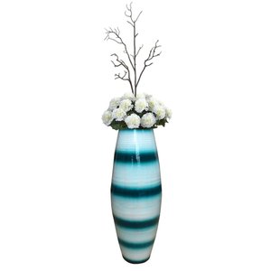 Luxe Whitespun Bambou Floral Vase À La Main Brillant Basique Bambou Fleur Vase pour Salon Moderne En Gros Usage Décoratif - Product Image 5