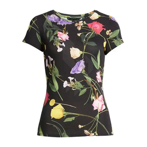 Camiseta de Verano para Mujer de Alta Calidad, 100% Algodón Tejido, Color Personalizado, Transpirable, Ecológica, Estilo Casual para Sublimación - Product Image 3