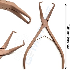 Pince professionnelle pour extensions de cheveux en acier inoxydable, outil de serrage à micro-anneaux pour l'installation et le retrait d'extensions capillaires - Product Image 2