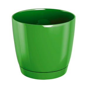 Pot de fleurs rond en plastique Coubi P vert olive 10 (longueur) x 10 (largeur) x 9,2 (hauteur) cm - Product Image 1