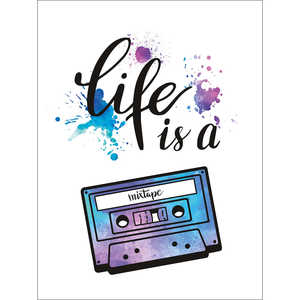 ชีวิตคืองานศิลปะแบบมิกซ์เทปที่พิมพ์ออกมาเป็นภาพ - Product Image 1