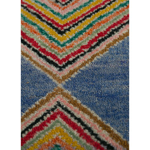 Manchaha Blue Hand Knotted Wool <b>Rug</b> Geometric Design for Home-Jaipur <b>Rugs</b> US-LE-119 - Product Image 3