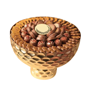 Bol en métal doré de qualité supérieure Desserts Bonbons Bol de service Présentoir à chocolat élégant pour la décoration de mariage et les occasions spéciales - Product Image 6