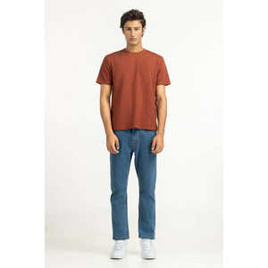 เสื้อยืดเรแลกซ์ฟิต ผ้าเจอร์ซีย์ สีพื้น รุ่น MN-TS-WS25-050 น้ำหนัก 220-300 กรัม วิธีการพิมพ์แบบซิลค์สกรีนและสกรีนพิมพ์ - Product Image 1