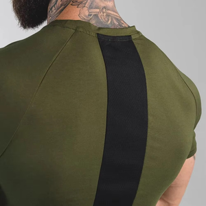 Buena calidad nuevo estilo Manga corta Streetwear hombres camiseta de gran tamaño cómodo gimnasio Fitness Wear OEM servicio hombres camiseta - Product Image 2