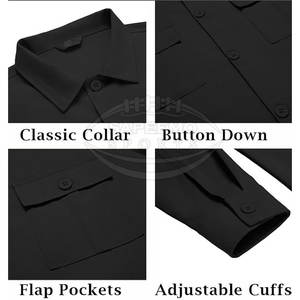 Chemises décontractées pour hommes, 100% coton, style urbain, coupe ample, écologiques, respirantes, séchage rapide, mode quotidienne - Product Image 5